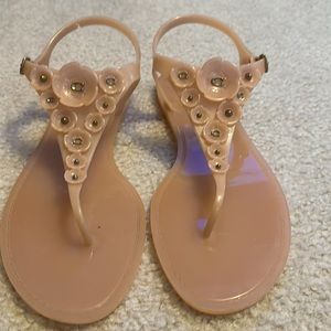 Coach T Rose Jelly Sandals